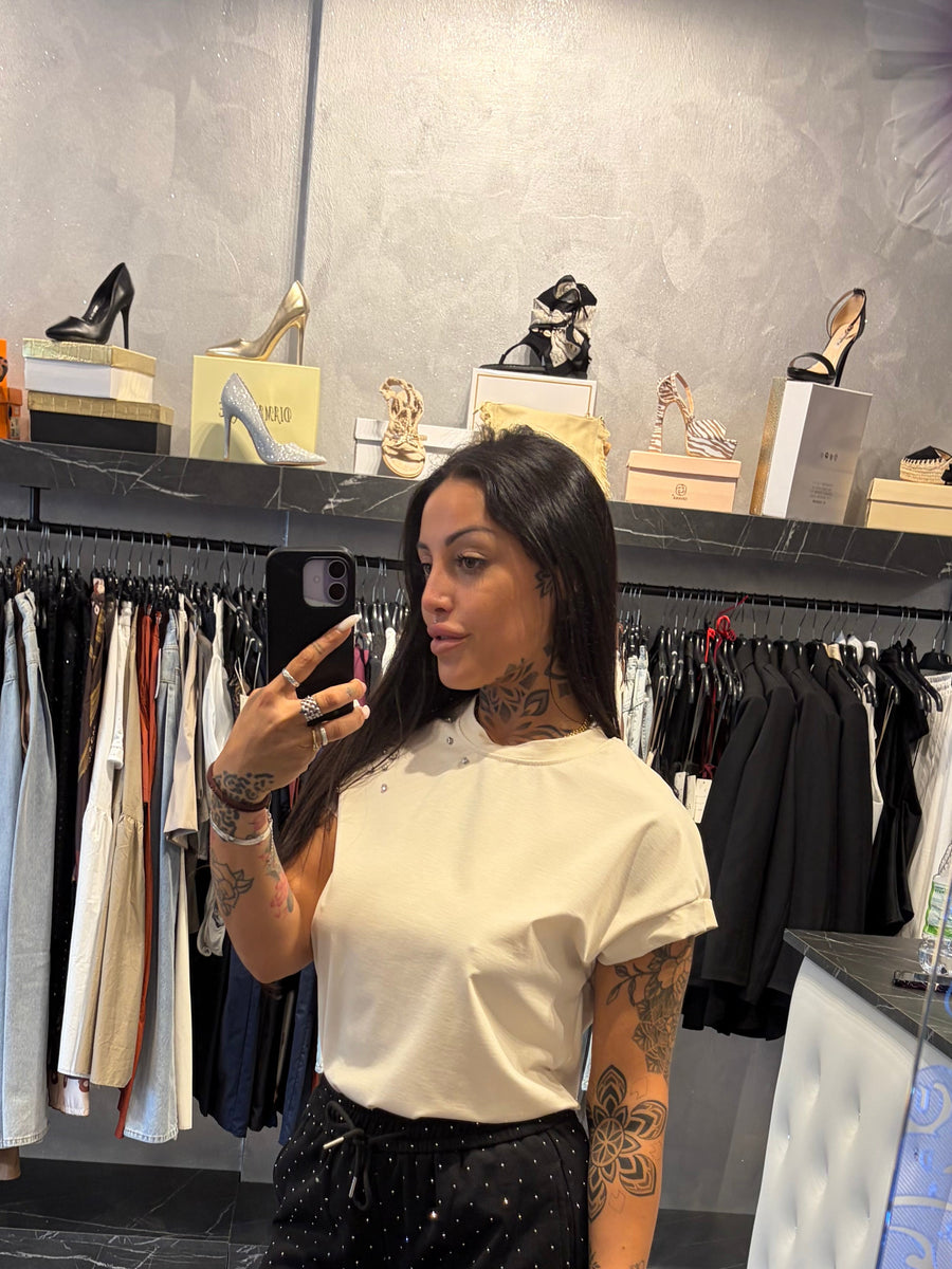 T-Shirt Basic Con Glitter