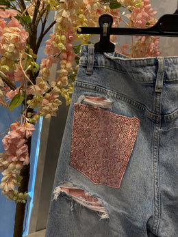 Jeans Glitter Leopard