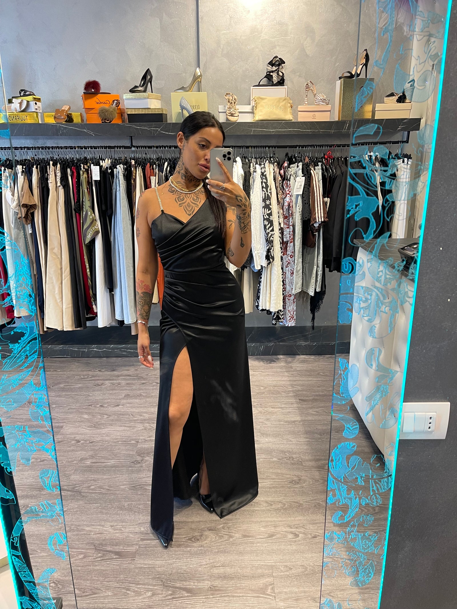 Abito Glam Con Spacco