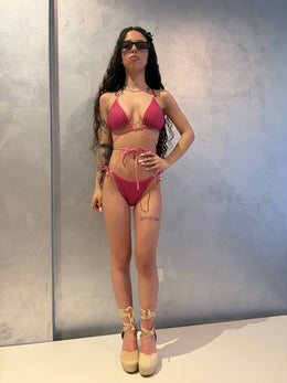 Bikini Glam Wrap Fucsia Sparkle