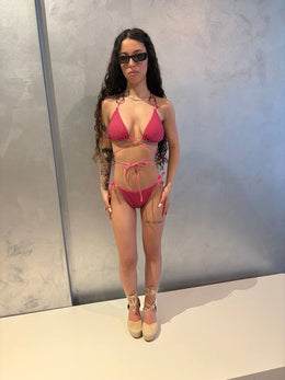 Bikini Glam Wrap Fucsia Sparkle